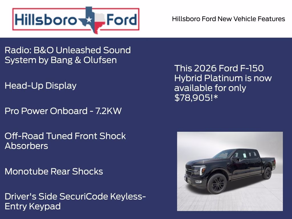 2026 Agate Black Metallic Ford F-150 Platinum 4X4 Truck