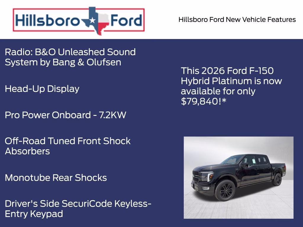 2026 Agate Black Metallic Ford F-150 Platinum 4X4 Truck