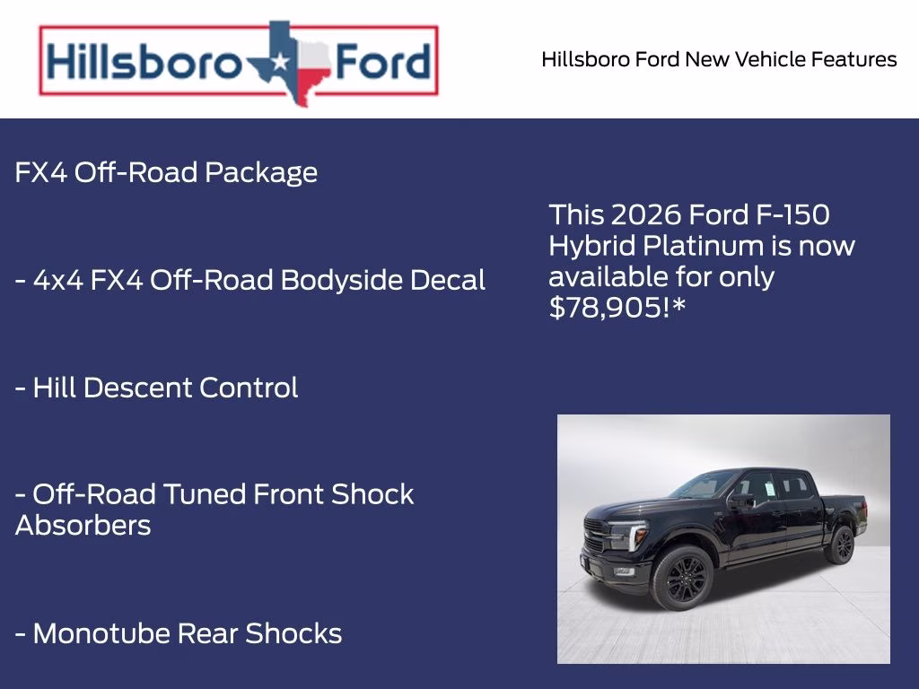2026 Agate Black Metallic Ford F-150 Platinum 4X4 Truck