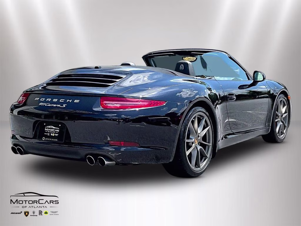 2016 Black Porsche 911 Carrera S Cabriolet 7-Speed RWD Convertible