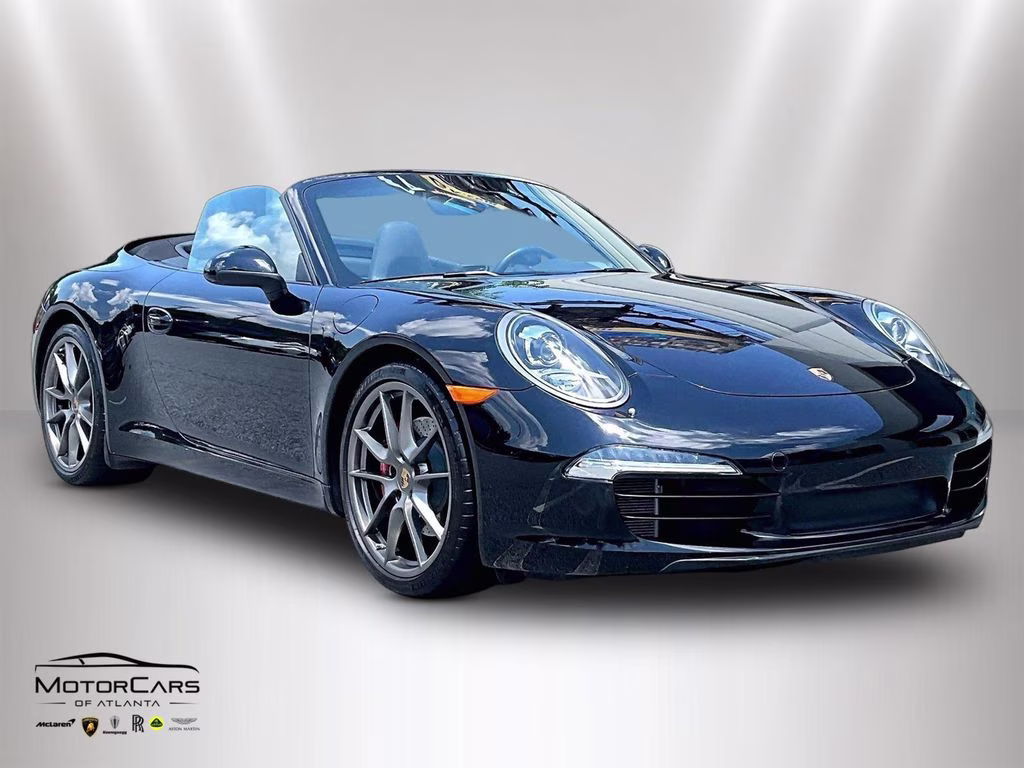 2016 Black Porsche 911 Carrera S Cabriolet 7-Speed RWD Convertible