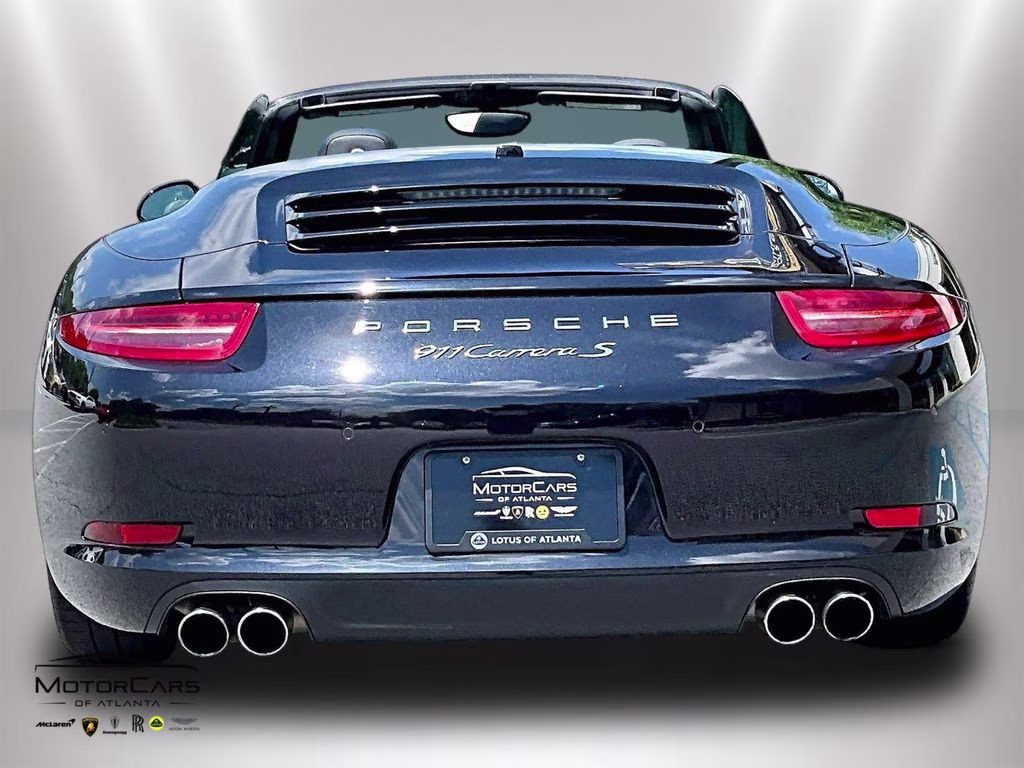 2016 Black Porsche 911 Carrera S Cabriolet 7-Speed RWD Convertible