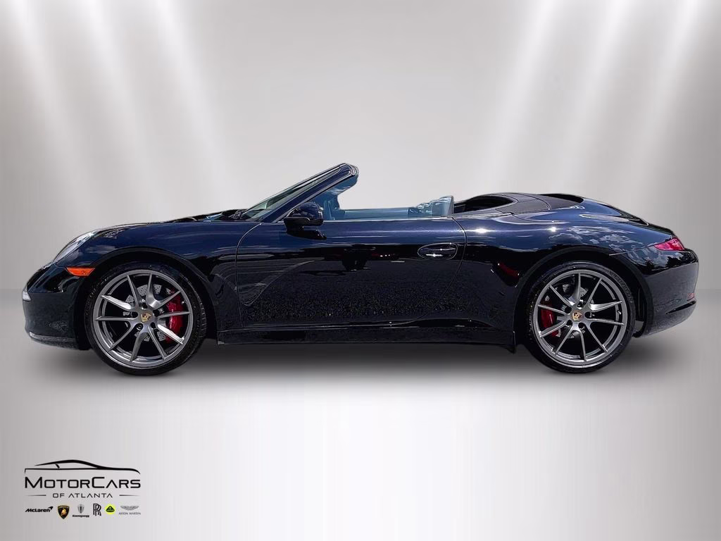2016 Black Porsche 911 Carrera S Cabriolet 7-Speed RWD Convertible