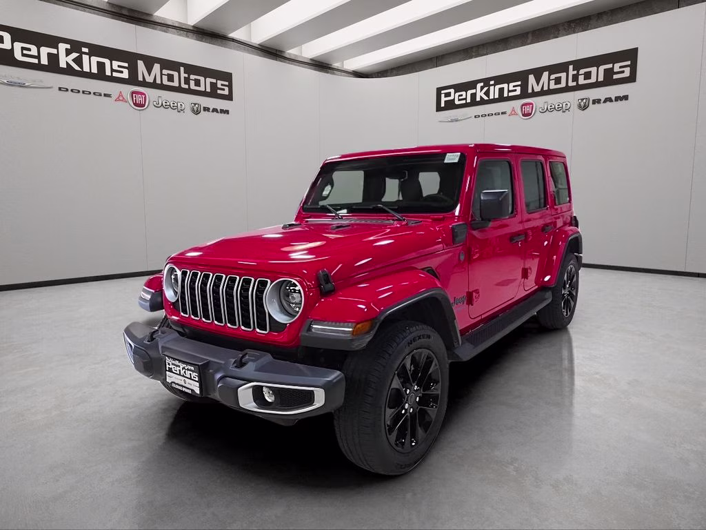 2025 Firecracker Red Clearcoat Jeep Wrangler 4xe Sahara 4X4 SUV