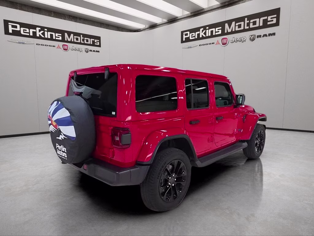 2025 Firecracker Red Clearcoat Jeep Wrangler 4xe Sahara 4X4 SUV