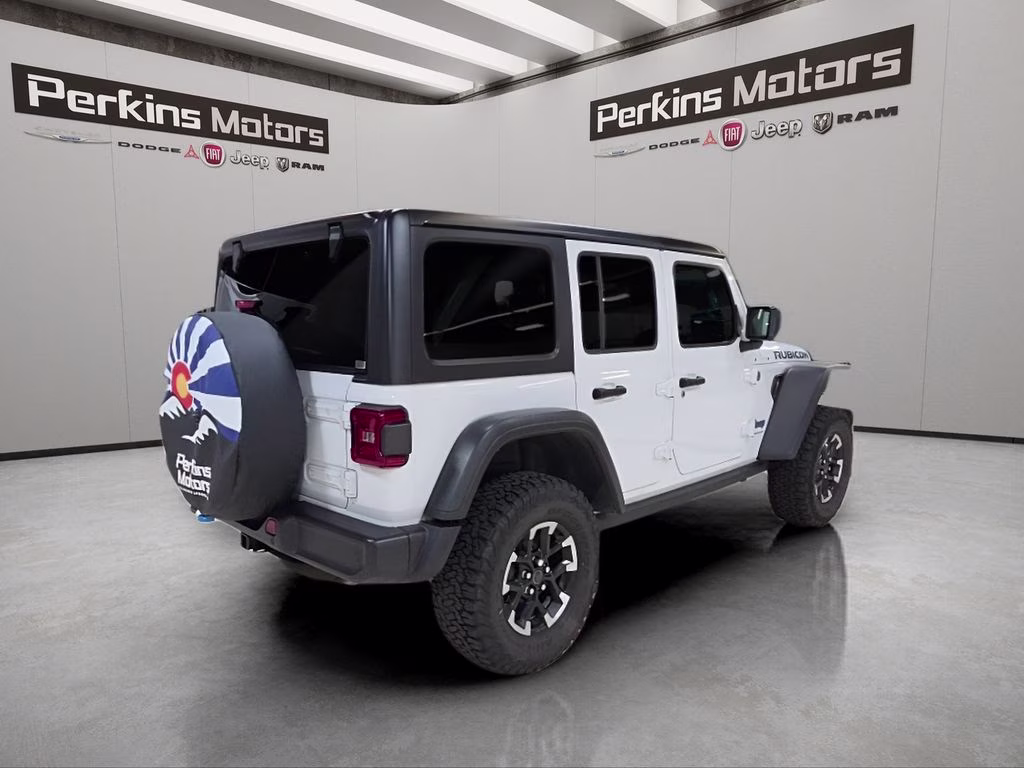 2025 Bright White Clearcoat Jeep Wrangler 4xe Rubicon 4X4 SUV