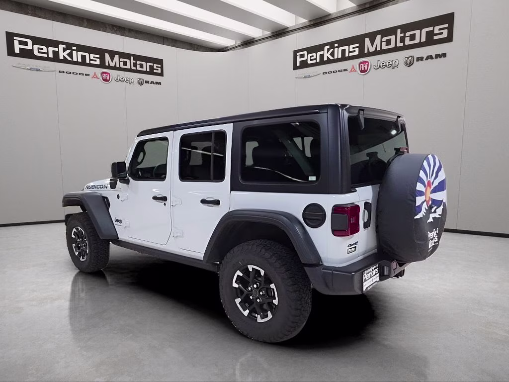 2025 Bright White Clearcoat Jeep Wrangler 4xe Rubicon 4X4 SUV