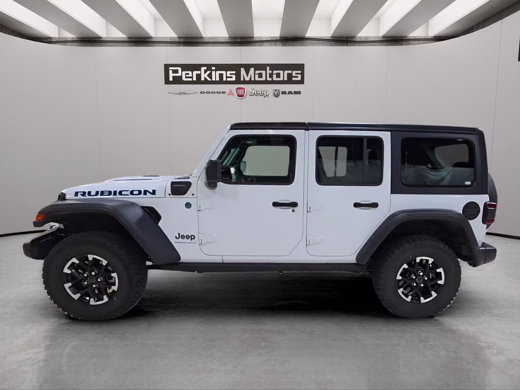 2025 Bright White Clearcoat Jeep Wrangler 4xe Rubicon 4X4 SUV