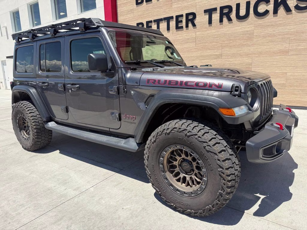 2018 Granite Crystal Metallic Clearcoat Jeep Wrangler Unlimited Rubicon 4X4 SUV