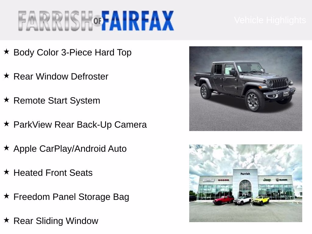 2026 Granite Crystal Metallic Clearcoat Jeep Gladiator Sahara 4X4 Truck