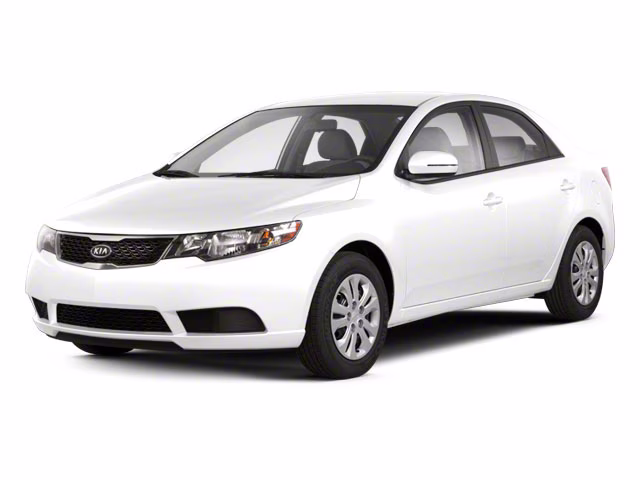 2010 Clear White Kia Forte EX FWD Sedan