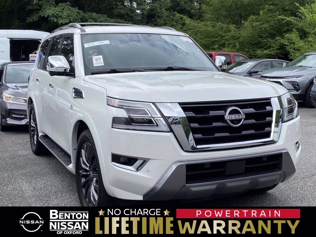2022 Aspen White Tricoat Nissan Armada Platinum RWD SUV