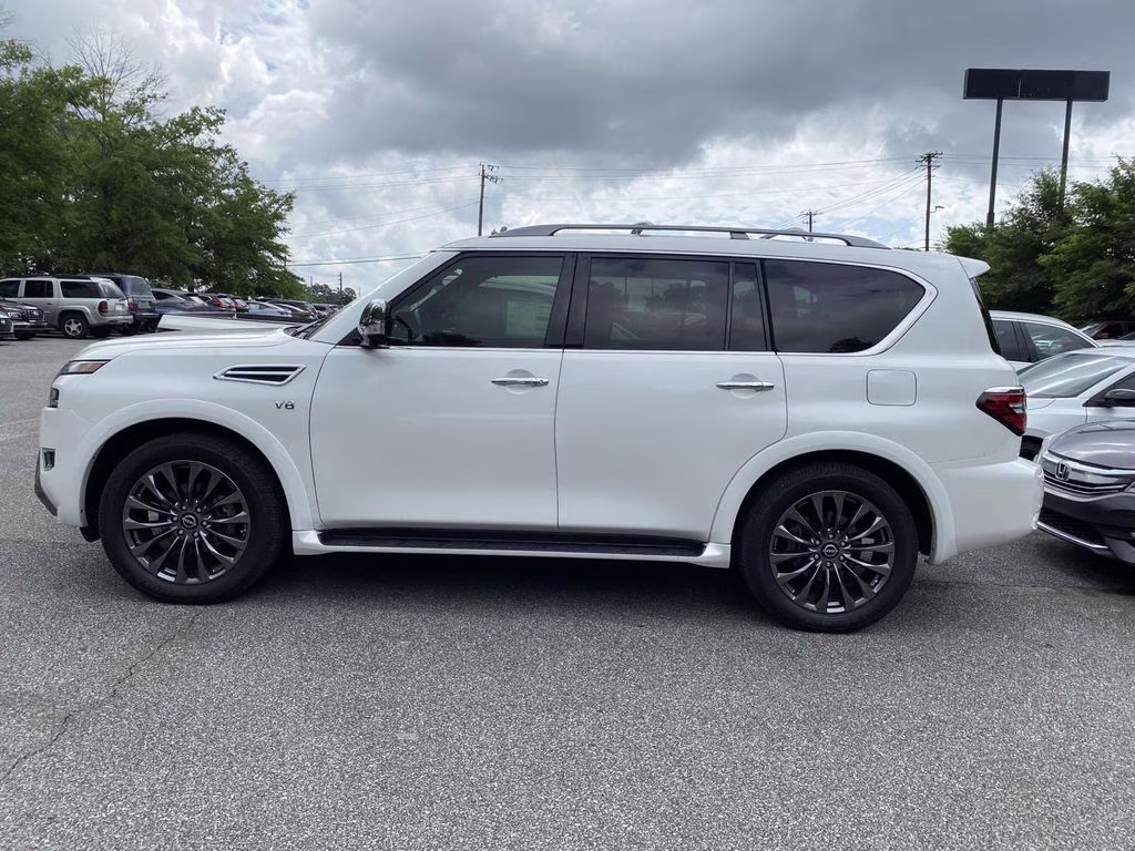 2022 Aspen White Tricoat Nissan Armada Platinum RWD SUV
