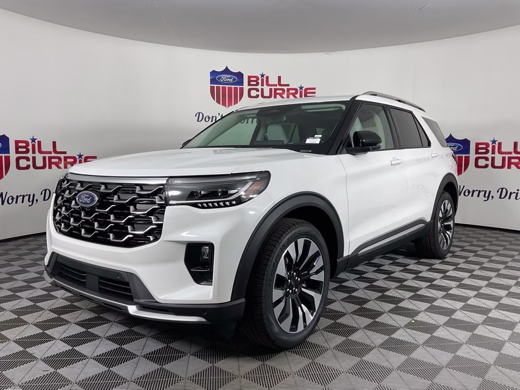 2026 White Metallic Ford Explorer Platinum 4X4 SUV