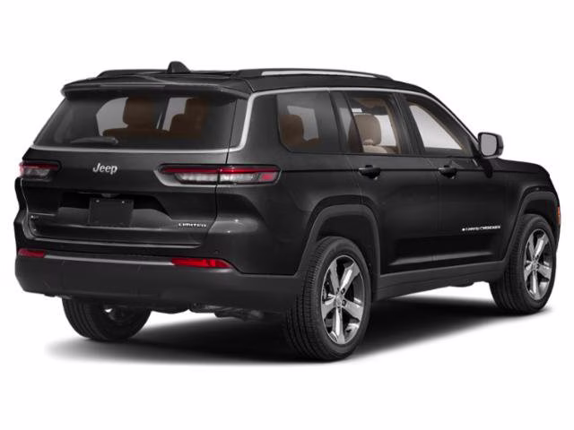2022 Diamond Black Crystal Pearlcoat Jeep Grand Cherokee L Limited 4X4 SUV