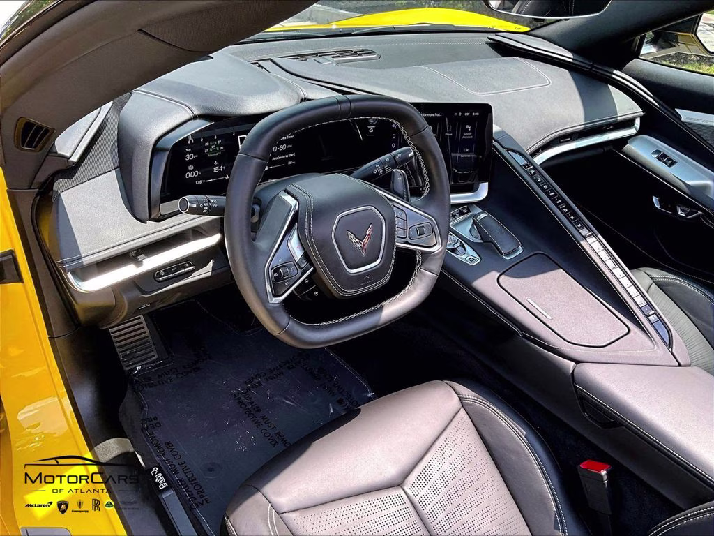 2025 Competition Yellow Tintcoat Metallic Chevrolet Corvette Stingray 2LT & Z51 Performance Package RWD Convertible