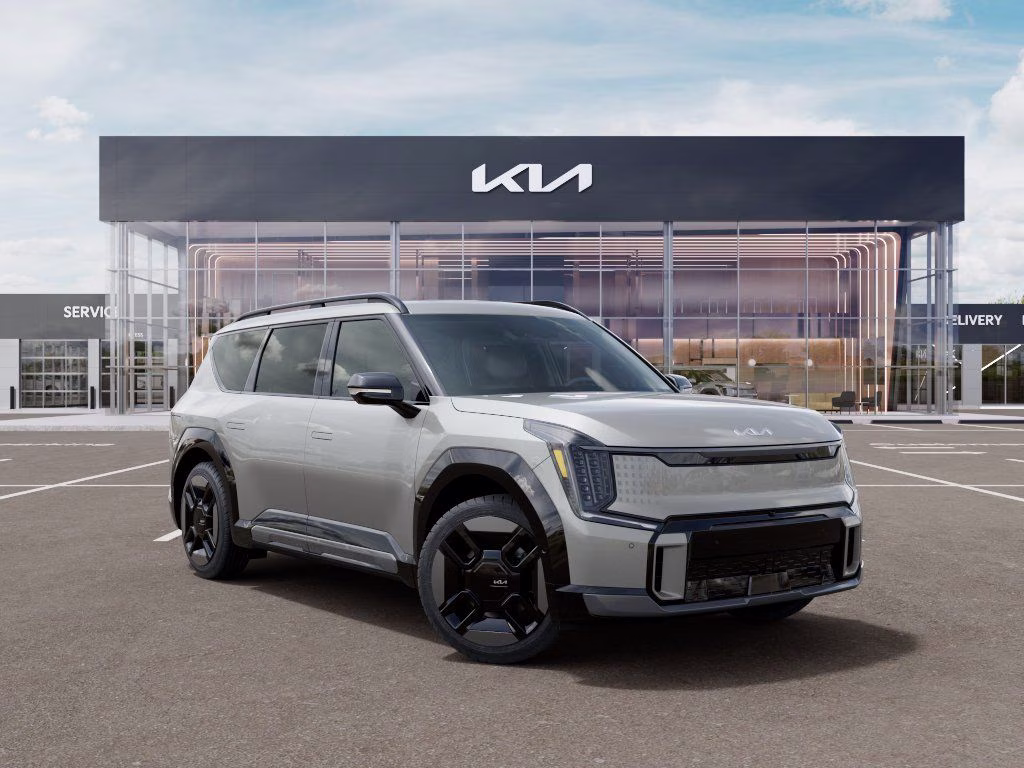 2026 Ivory Silver Kia EV9 GT-Line AWD SUV