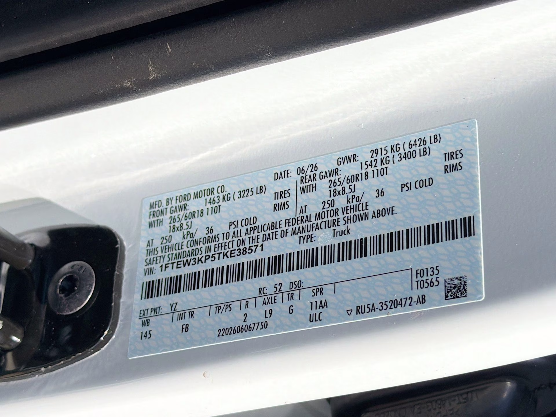 2026 Oxford White Ford F-150 XLT RWD Truck