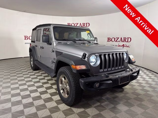 2021 Billet Silver Metallic Clearcoat Jeep Wrangler Unlimited Sport 4X4 SUV