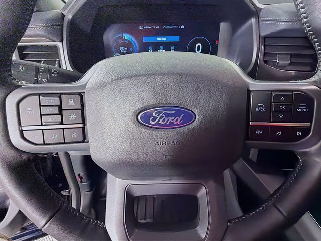 2024 Blue Metallic Ford F-150 Lightning Flash AWD Truck