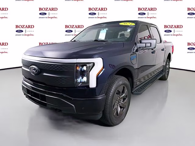 2024 Blue Metallic Ford F-150 Lightning Flash AWD Truck