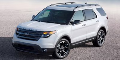 2015 White Platinum Clearcoat Metallic Ford Explorer Sport 4X4 SUV