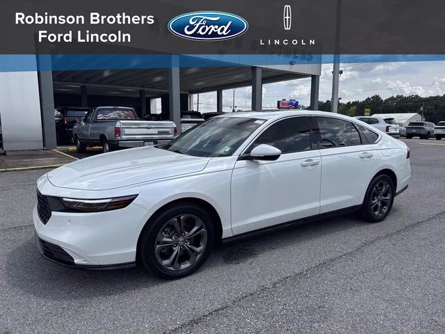 2026 White Honda Accord Hybrid EX-L FWD Sedan