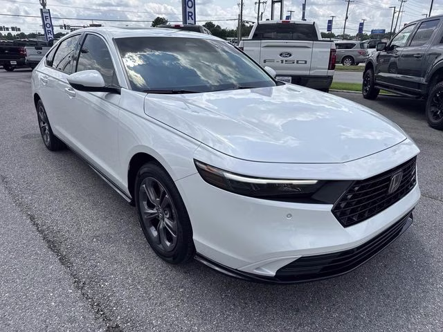 2026 White Honda Accord Hybrid EX-L FWD Sedan