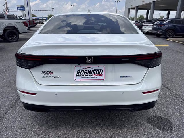 2026 White Honda Accord Hybrid EX-L FWD Sedan