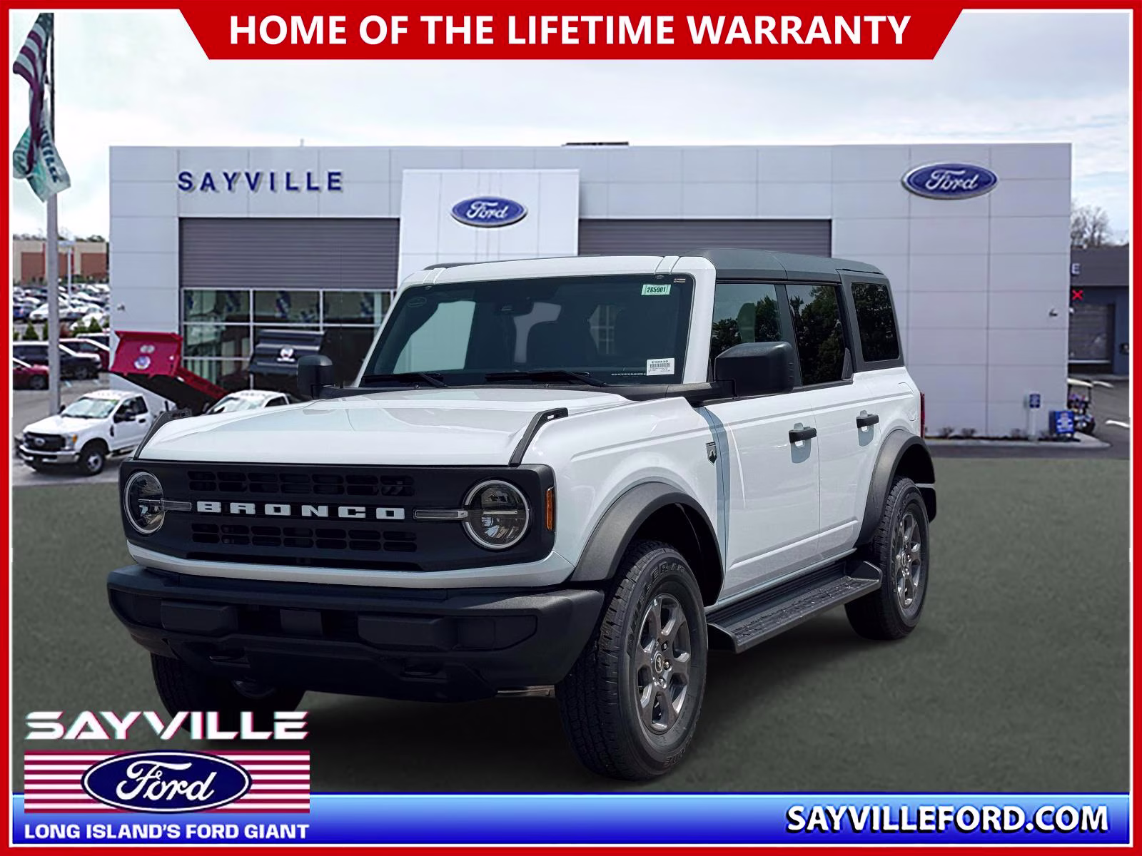 2026 White Ford Bronco Big Bend 4X4 SUV