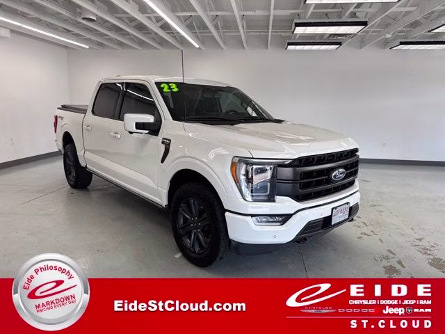 2023 Star White Metallic Tri-Coat Ford F-150 Lariat 4X4 Truck