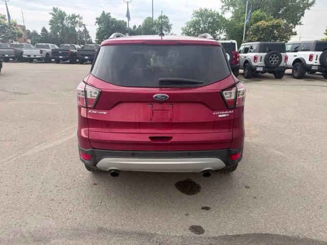 2017 Ruby Red Metallic Tinted Clearcoat Ford Escape Titanium 4X4 SUV