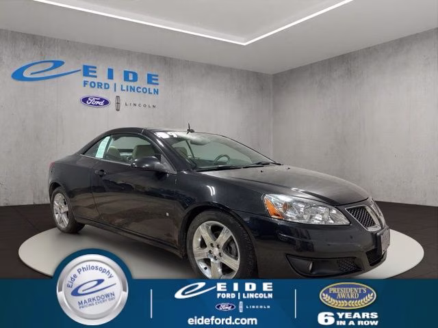 2009 Carbon Black Metallic Pontiac G6 GT FWD Convertible