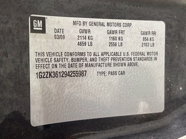 2009 Carbon Black Metallic Pontiac G6 GT FWD Convertible