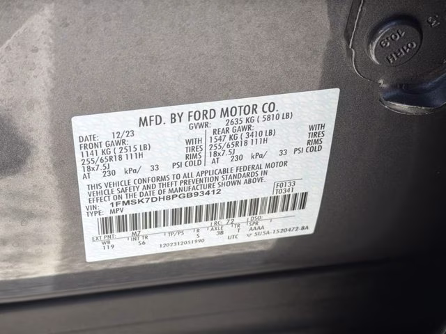 2023 Gray Metallic Ford Explorer XLT RWD SUV