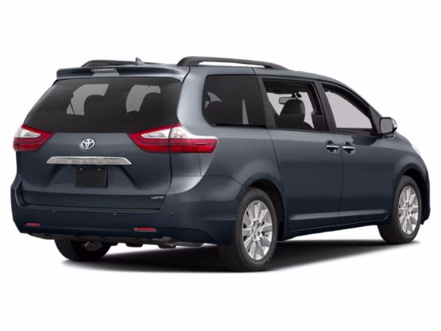 2015 Shoreline Blue Pearl Toyota Sienna Limited 7-Passenger AWD Van