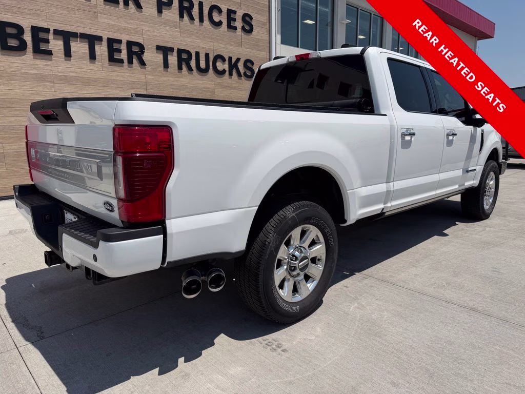 2021 Star White Metallic Tri-Coat Ford Super Duty F-250 SRW Platinum 4X4 Truck