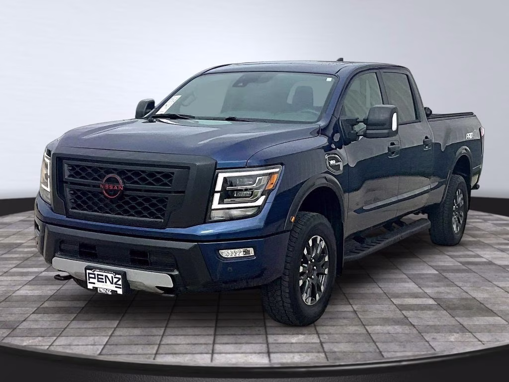 2024 Deep Blue Pearl Nissan Titan XD PRO-4X 4X4 Truck