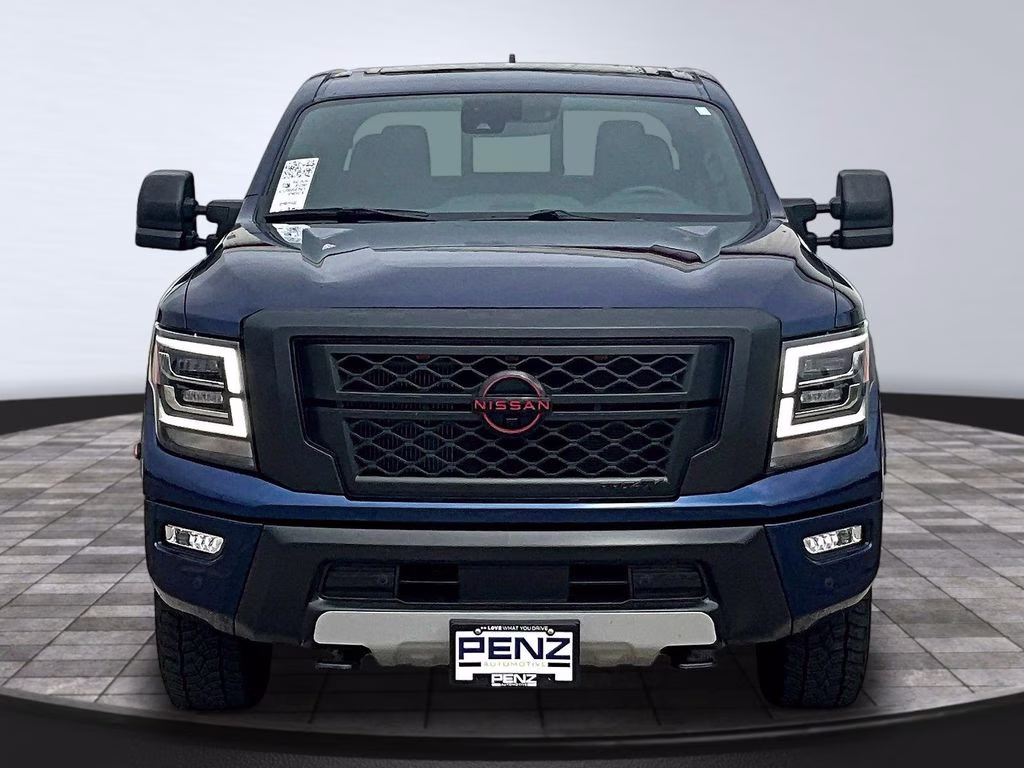 2024 Deep Blue Pearl Nissan Titan XD PRO-4X 4X4 Truck