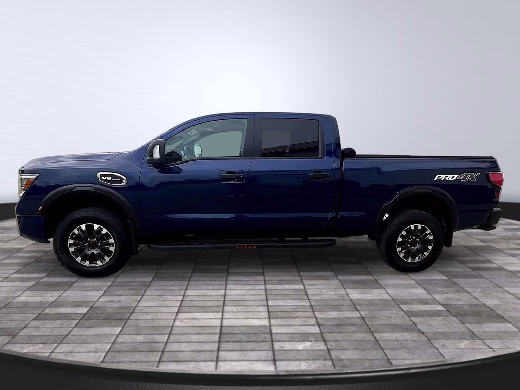 2024 Deep Blue Pearl Nissan Titan XD PRO-4X 4X4 Truck
