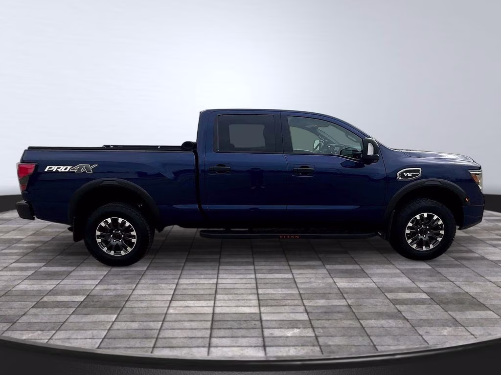 2024 Deep Blue Pearl Nissan Titan XD PRO-4X 4X4 Truck