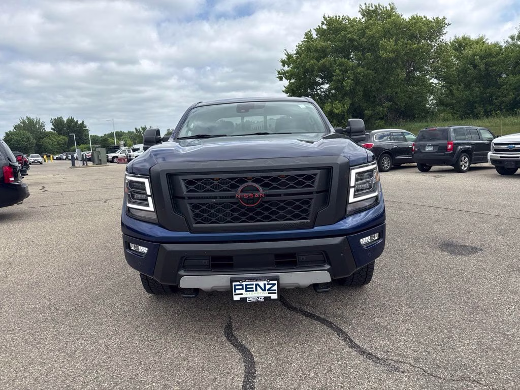 2024 Deep Blue Pearl Nissan Titan XD PRO-4X 4X4 Truck