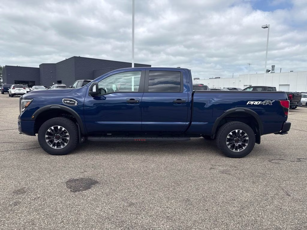 2024 Deep Blue Pearl Nissan Titan XD PRO-4X 4X4 Truck