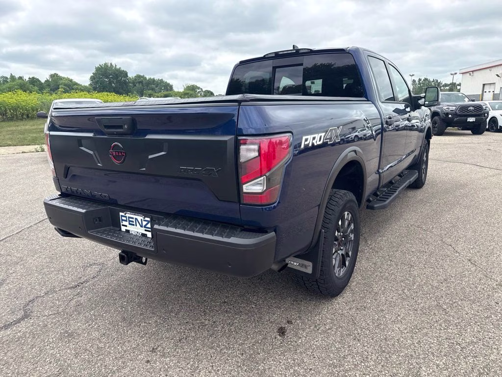 2024 Deep Blue Pearl Nissan Titan XD PRO-4X 4X4 Truck