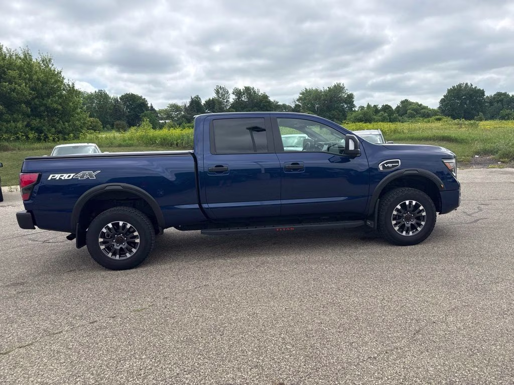 2024 Deep Blue Pearl Nissan Titan XD PRO-4X 4X4 Truck