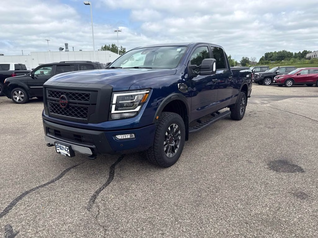 2024 Deep Blue Pearl Nissan Titan XD PRO-4X 4X4 Truck