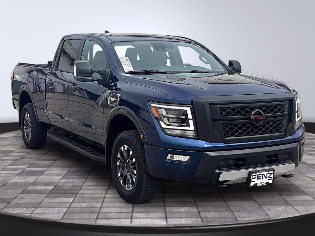2024 Deep Blue Pearl Nissan Titan XD PRO-4X 4X4 Truck