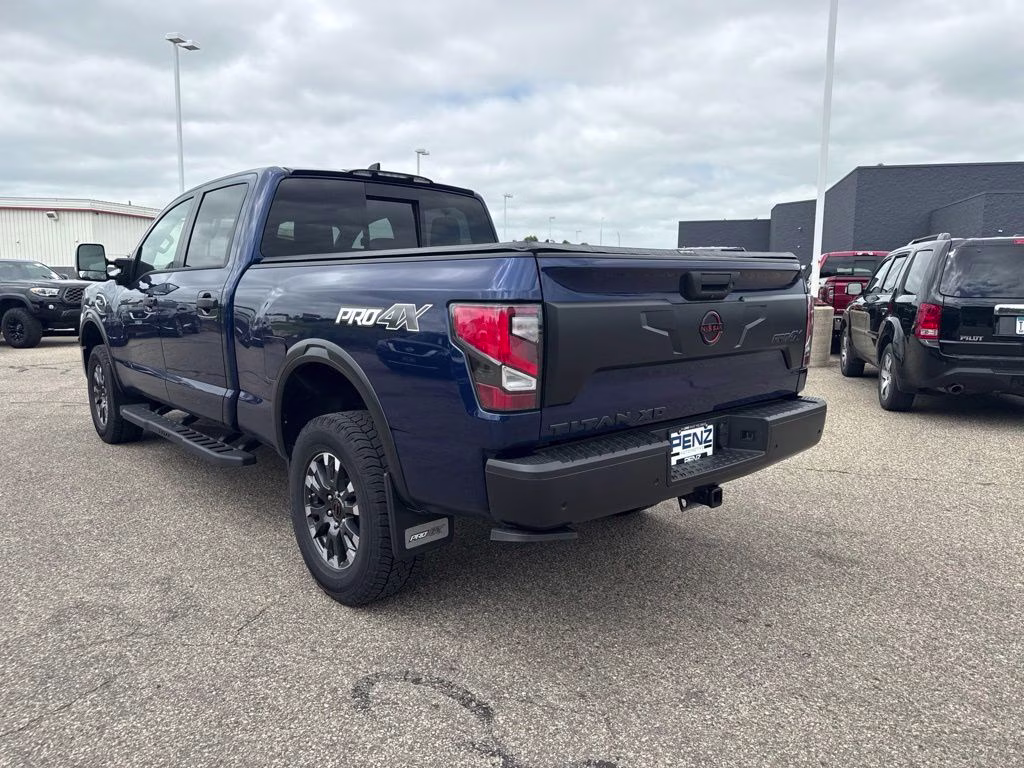 2024 Deep Blue Pearl Nissan Titan XD PRO-4X 4X4 Truck