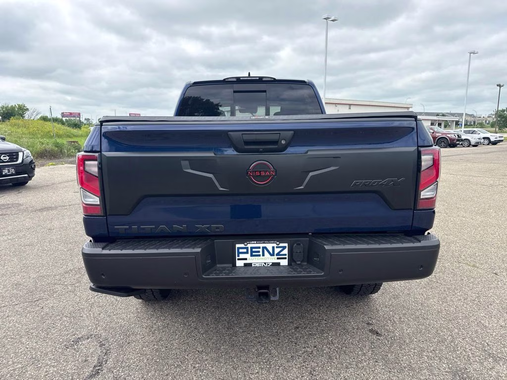 2024 Deep Blue Pearl Nissan Titan XD PRO-4X 4X4 Truck