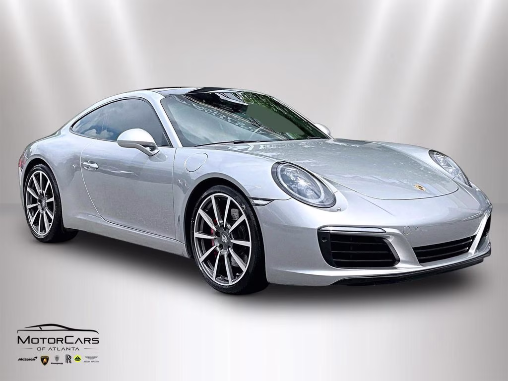 2017 GT Silver Metallic Porsche 911 Carrera S Sports Package Coupe